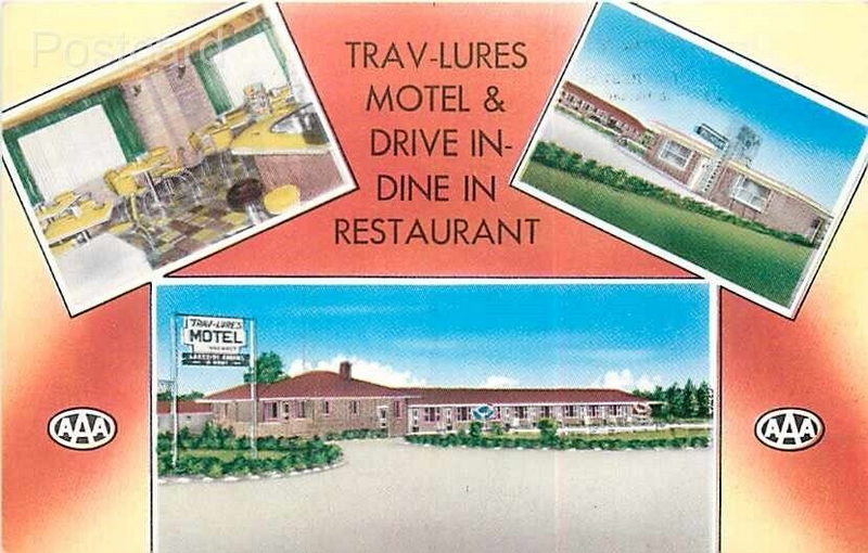 Trav-Lures Motel - Vintage Postcard (newer photo)